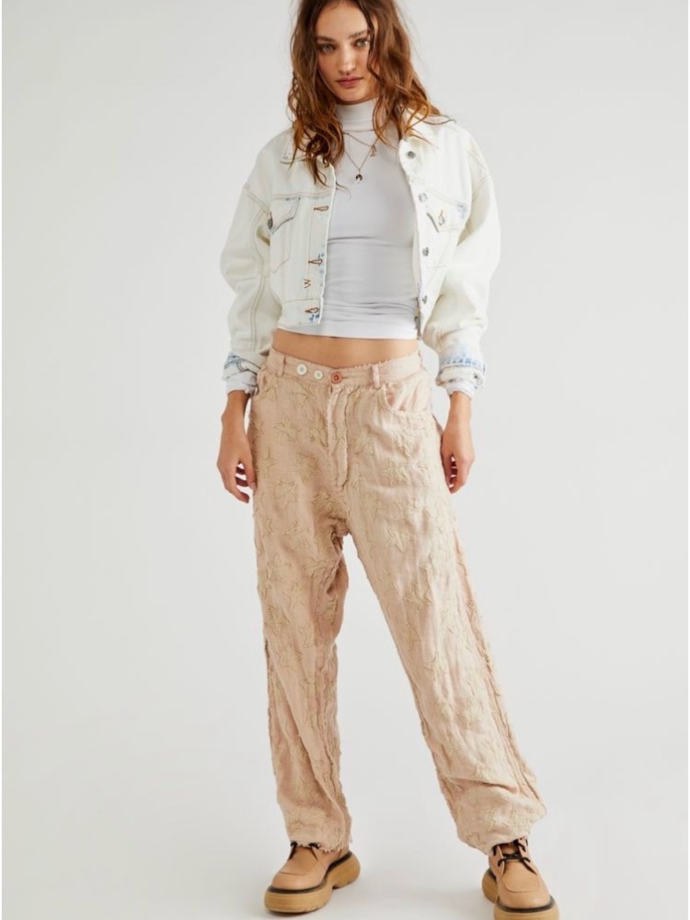Magnolia Pearl Textured Blush Boyfriend Jeans